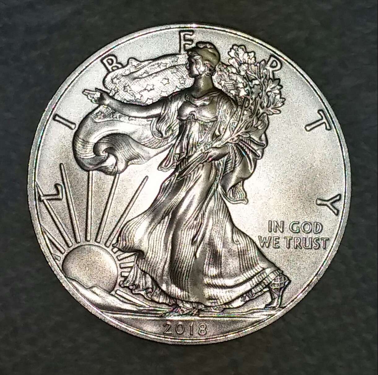 Pristine BU American Silver eagle dollar coin American Silver Eagle Coin dollar currency .999 United States Silver Eagle